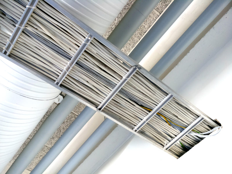 Cable tray with cables Vimasco Corporation